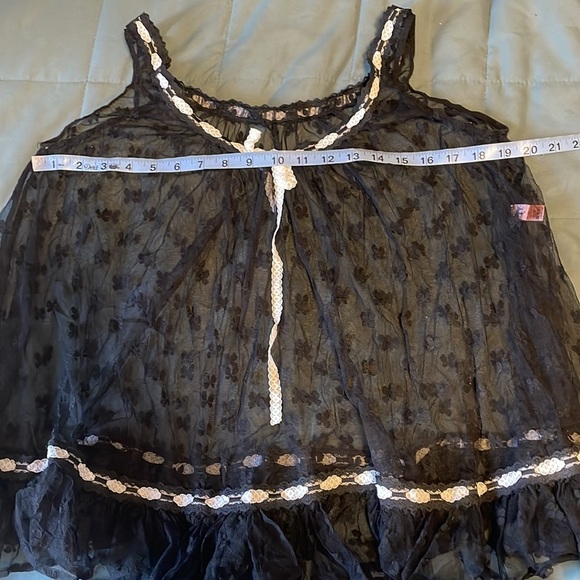 Y2K Agent Provocateur Nightie Alt SM Black Lace Romantic Bow Intimate Lingerie - Picture 15 of 16
